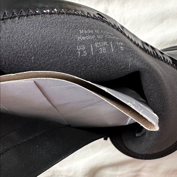 Aldo Bigshot Bootie Vegan Patent Leather Chinky Platform NEW 7.5 - Picture 6 of 7